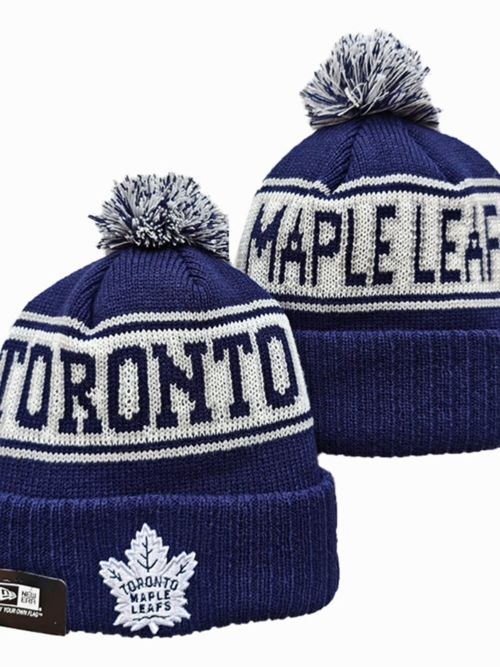 Toronto MAPLE LEAFS Sports Knit Pom Beanie One Size Fits Most